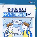 [5.6~] 12세 남성청소년 HPV 무료 예방접종 시작! 이미지