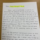 필리핀 장학생(헤이젤, 니콜, MJ)에게서 온 감사편지 이미지