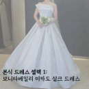 1. 본식 드레스 피팅 1 - 가우디웨딩 보니타베일리 모네(미카도 실크 드레스)