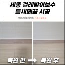 보수새마을 원로의집 | 세종 걸레받이몰딩보수 틈새메꿈으로 완성도 높인 시공