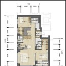 둔촌주공 분양 144㎡ (58평/31∼34층 복층﻿) 평면도 (설계변경) 이미지