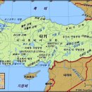 터키 지도와 자연 환경 이미지