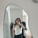 66 | [66사이즈 리얼후기] 유니클로 립브라탑 나시 L사이즈 + 기어팬츠 다크그린 착용 후기💚
