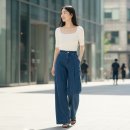 Romantic g | 핏 미쳤다… 로엠 턱 와이드 데님 RMTJF49G08 후기｜하이웨스트 체형커버 데님 추천