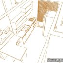 청주시 개신동 뜨란채 아파트 24평형 주방가구 디자인 시안 입니다. 이미지