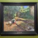 개울가 세탁 이미지