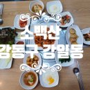 강일동 고기 맛집 제육볶음 김치찌개 맛있는 소백산 후기
