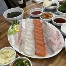 용인 보정 죽전 속초어시장, 모둠회, 광어, 연어, 숭어, 오징어튀김 횟집 후기