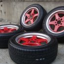 15인치 워크 정품 RSZ-R 레드버젼 초경량 4홀 휠 + 타이어 이미지