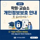 [공지] 학원·교습소 개인정보보호 안내 - 꼭 읽어주세요! 이미지