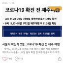 11월 제주도 코로나 확진자 리스트 이미지