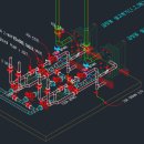 중온수 보일러 배관 입체도 이미지