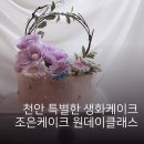천안 생화케이크 조은케이크 원데이클래스 후기