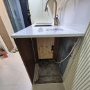 대우도씨에빛2 | 오피스텔 싱크대 빌트인 세탁기 공간 만들고 인덕션 매립 작업까지 한 번에