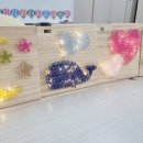 스트링 조명아트 공예 이미지