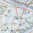 금산 깃대산(400.6m)-공동산(287.3m) 23년 02월 18일 산행 (오후) 이미지