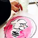 소소한 행복 오일 파스텔 이미지