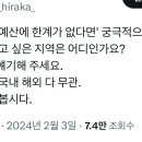 소드칭긔들 '예산에 한계가 없다면' 궁극적으로 정착해서 계속 살고 싶은 지역은 어디인가요? 이미지