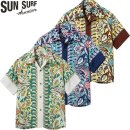 SUN SURF 선서프 플라워 필드 보더 레이온 하와이안 반팔 셔츠 RAYON HAWAIIAN SHIRT “FLOWER FIELD...