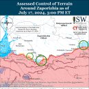 러시아 공세 캠페인 평가, 2024년 7월 17일(우크라이나 전황 이미지