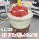 메가엠지씨커피영등포이앤씨 | 메가커피 | 신메뉴 파인망고코코 스무디 수박소르베밀키 스무디로 여름 즐기기