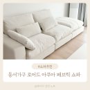 동서가구 로어드 아쿠아 패브릭 3인용 카우치 소파 후기