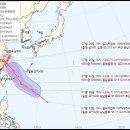 7호태풍 프란시스코 예상경로 이미지