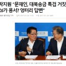 박지원"문재인은 우리 김대중 대통령을 대북송금 특검으로 골로 보냈다 이미지