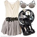 ☞‥[코디] Vanessa Bruno Double layer blouse &amp; DOLCE &amp; GABBANA - BARQOUE JEWEL AND BOW BELT 이미지
