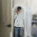 키다리광택 | 블랭크룸(blankroom) OCBD 셔츠 그레이 스트라이프 후기