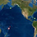 미국 서부 해안 쓰나미 경보…남태평양 해저화산 분출 영향(일본도 남태평양영향) 이미지