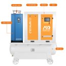 경원전자산업 | 전자부품 조립 스크류 콤프레샤 20마력 저진동형 경기 구미국가산업단지 정밀 조립 라인 적용 에어컴프레셔