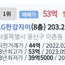 용산구 LG한강자이 53억 실가등록 9억 상승 이미지