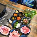 삼덕단지 버스정류장 앞 | [속초먹거리단지맛집] 속초한돈무한리필 교동고기집 솔직 후기!