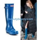 (깜짝세일) Hunter Original Glossy Rain Boots- Teal Blue 이미지