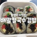통영맛집 배말칼국수김밥 통영루지점 배말톳김밥 배말땡초김밥 포장