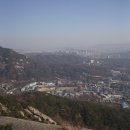 인왕산정상에서 본 이미지