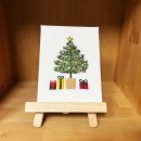 프랑스자수와핸드메이드소품 | 프랑스자수로 수 놓은 크리스마스트리 액자