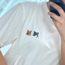 Double L | 메종키츠네 더블 폭스헤드 패치 클래식 티셔츠 사이즈 추천 S, L 후기