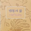 고요한 삶을 비추는 나희덕의 첫 산문집/반통의 물