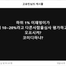 하위1%가, 하위10~20%라고 다른사람을 심사... 이미지