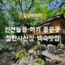 부산근교 기장 장안사산장 백숙맛집 계곡 신선놀음하기