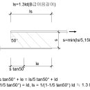 겹침이음길이 ls 가 정착길이 ld 의 1.3배인 이유? 이미지