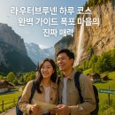 천천농장 | 라우터브루넨 하루 코스 완벽 가이드 폭포 마을의 진짜 매력