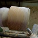 목선반 기법-그릇 만들기(재료-느티나무 판재(눈질)가공) 이미지