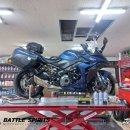 동아스쿠터 | GSX-S1000GT - 타이어, 엔진오일, 오일필터 교환 작업. 미쉐린 로드 6 GT. 유나이티드 합성유 MTA...