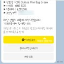 코스(COS) 퀼티드 미니백 파스텔그린_메론빵_코스 구름백_내돈내산 후기 2 🎁