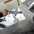 김선일한국화화실 2020 부엉이 소나무 그리기 수업01 이미지