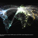 Mapping Airways: 세계의 비행 경로 및 공항 이미지