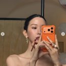 문가영, 살굿빛 튜브톱 드레스 여신 자태…가녀린 직각 어깨 우아한 여신 자태 이미지